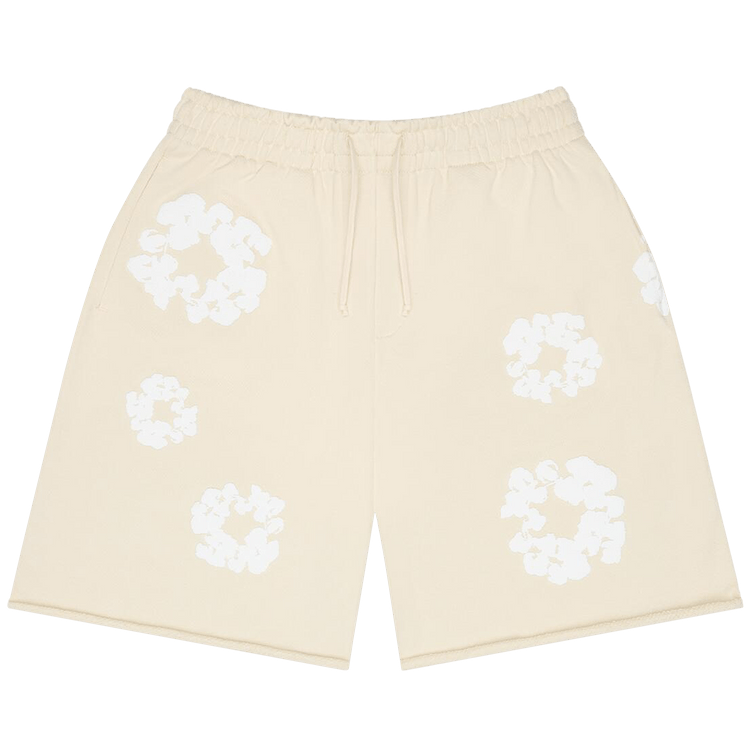 Denim Tears Cotton Wreath Sweatshorts "Oatmeal"