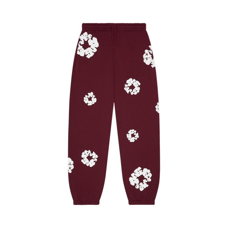 Denim Tears Cotton Wreath Sweatpants "Burgundy"