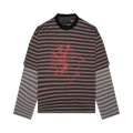 Jungles Skeleton Stripe Long-Sleeve Tee "Stripe"