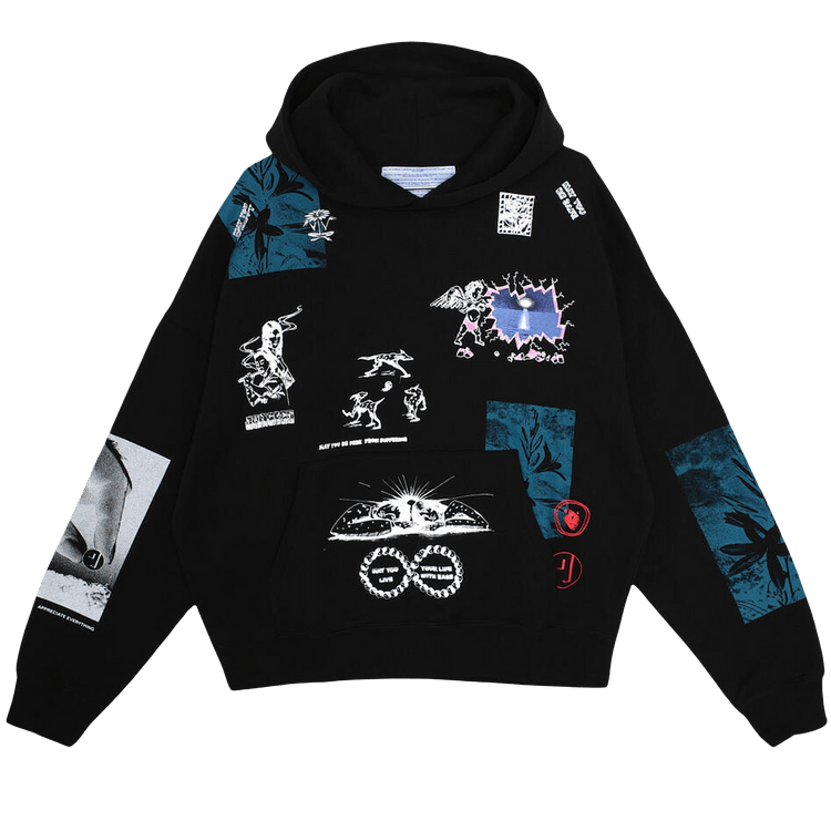 Jungles Winter 25 Test Print Hoodie "Black"