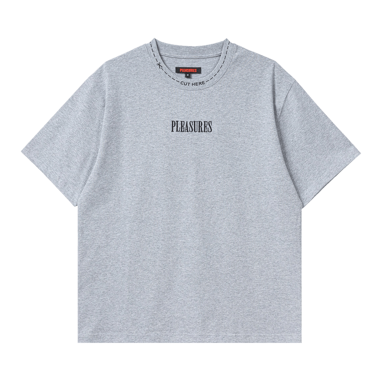 Pleasures Cut Here Heavyweight Shirt "Heather Grey"