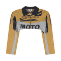 HOUSE OF ERRORS Cropped Track Jacket "Yellow"