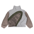 Who Decides War Diagonal Glass Puffer Jacket "Multicolor"