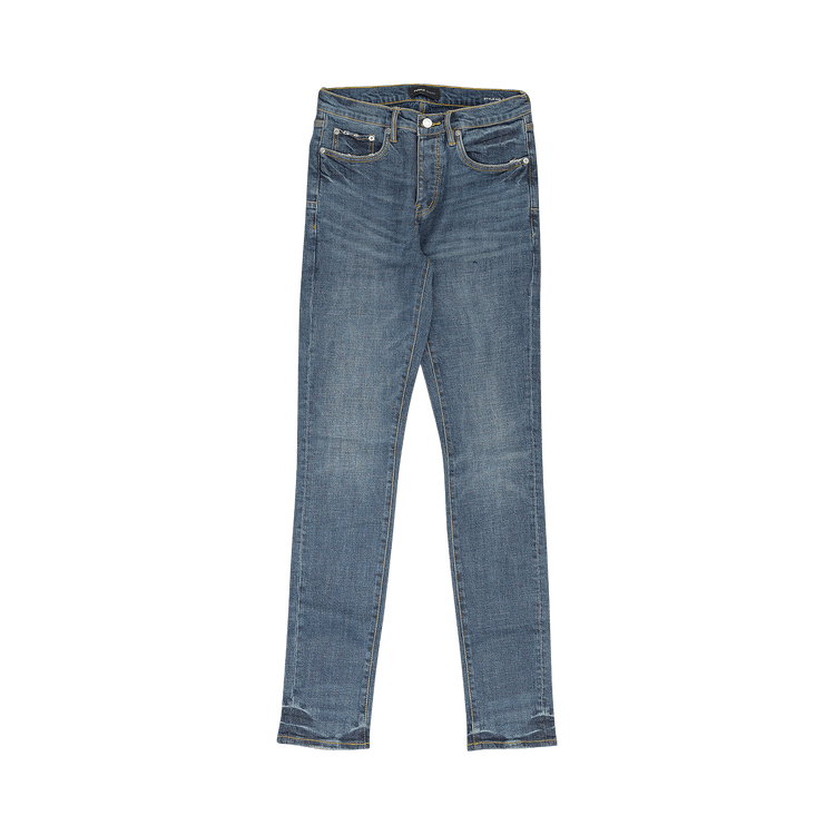 PURPLE BRAND Skinny Vintage Coated Denim "Blue"