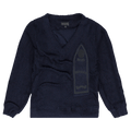 Who Decides War Gathered Collegiate Pullover "Indigo"