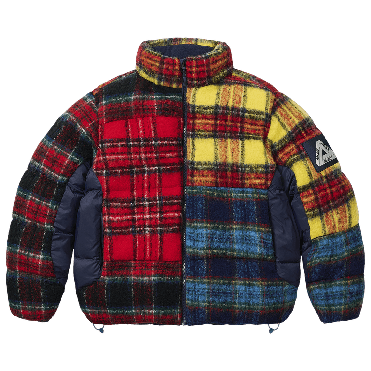 Palace Mohair Wool Puffa Jacket Patchwork "Patchwork"