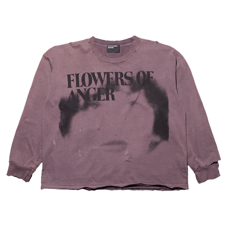Enfants Riches Déprimés Flowers Of Anger Long-Sleeve T-Shirt "Antique Brown"