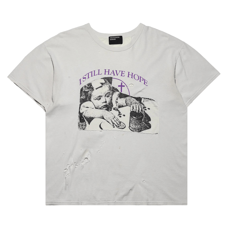 Enfants Riches Déprimés I Still Have Hope Assemblage T-Shirt "Ivory/Purple"