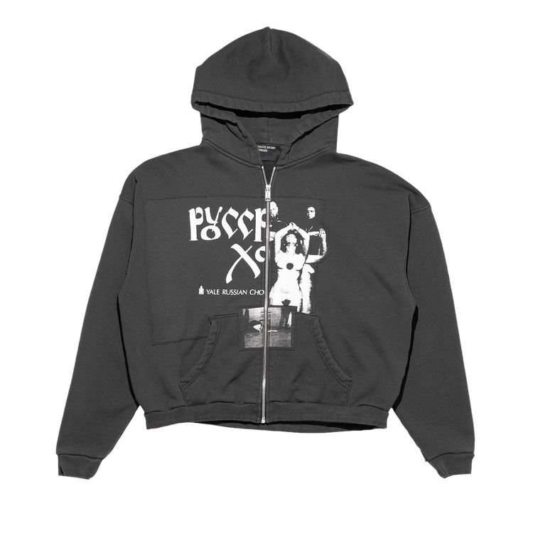 Enfants Riches Déprimés Russian Chorus Zip Hoodie "Faded Black"