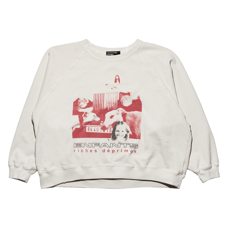 Enfants Riches Déprimés Incandescent Raglan Sweatshirt "Dirty White"