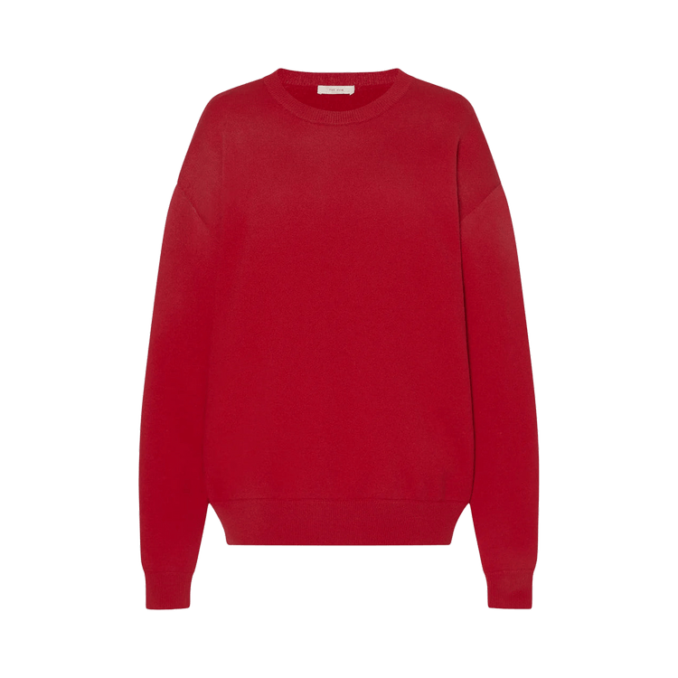 The Row Leora Cashmere Sweatshirt "Red"