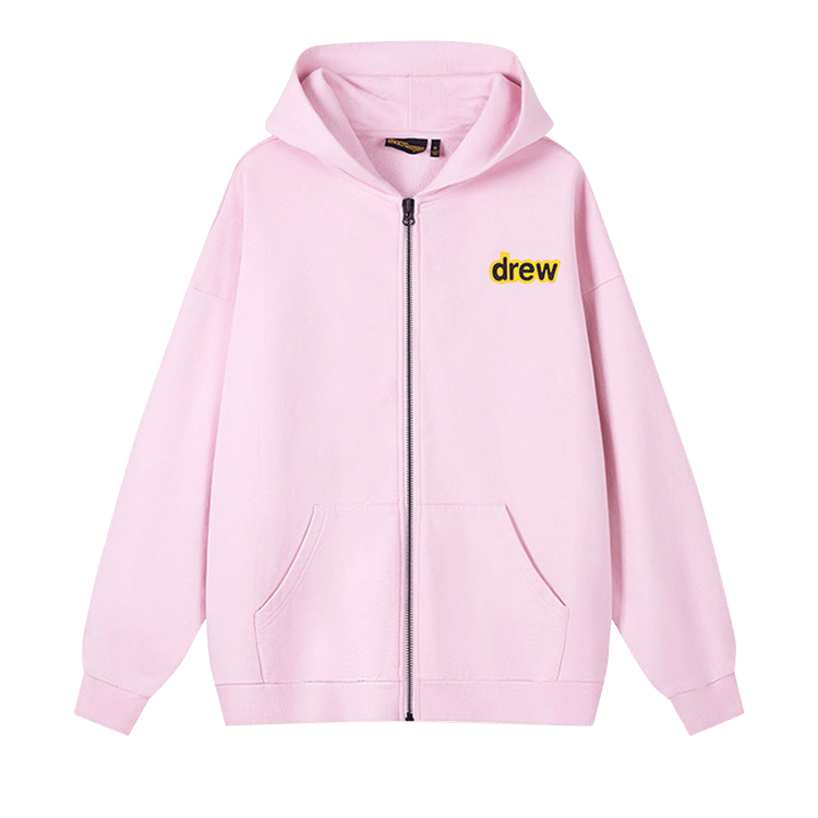 Drew House Dino-Drew Zip-Up Hoodie "Pink"
