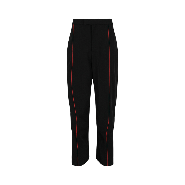 Ferragamo Contrasting Trim Straight Leg Track Pants "Black"