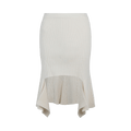 Givenchy Ribbed Knit Skirt "Off White"