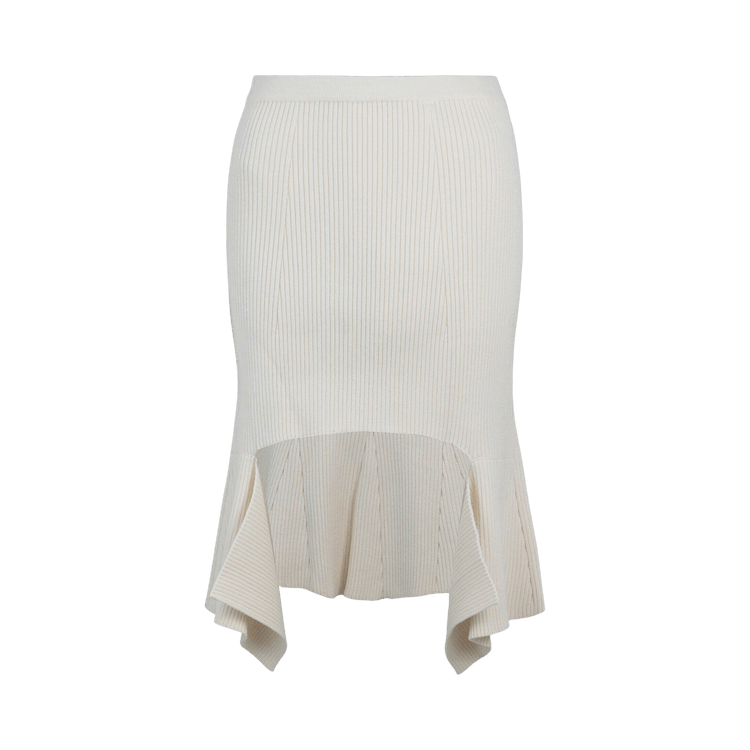 Givenchy Ribbed Knit Skirt "Off White"