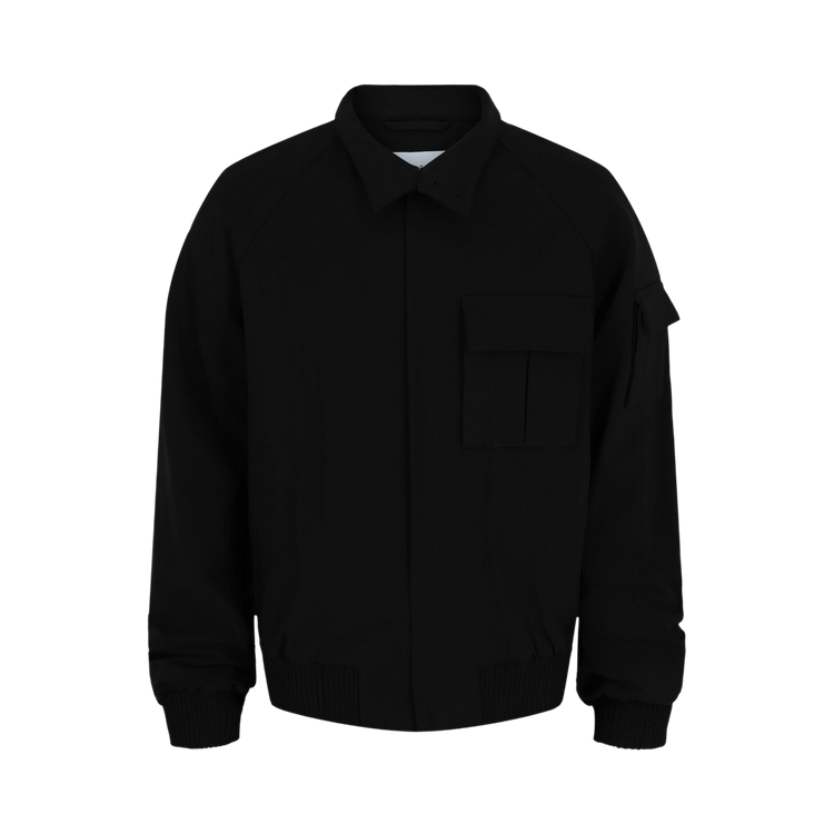Ferragamo Cropped Bomber Jacket "Black"