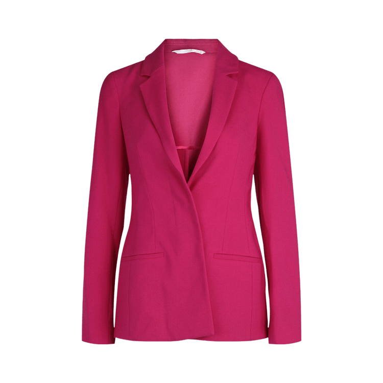 Givenchy Single Breasted Wool Blend Blazer "Fuchsia"