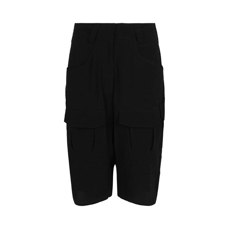Givenchy Silk Cargo Shorts "Black"