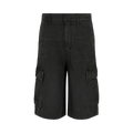 Givenchy Embroidered Cargo Denim Shorts "Black"