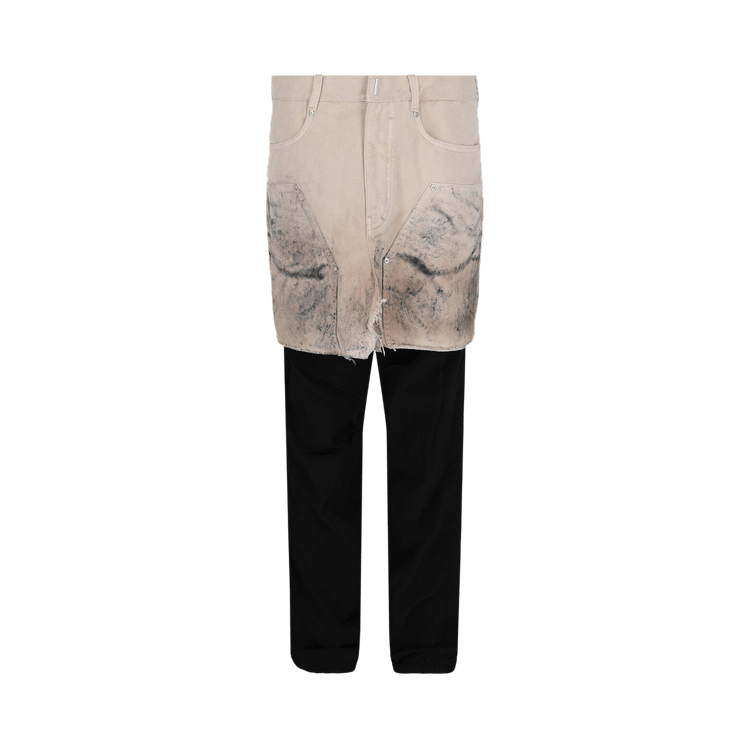 Givenchy Destroyed Carpenter Jeans "Black/Beige"