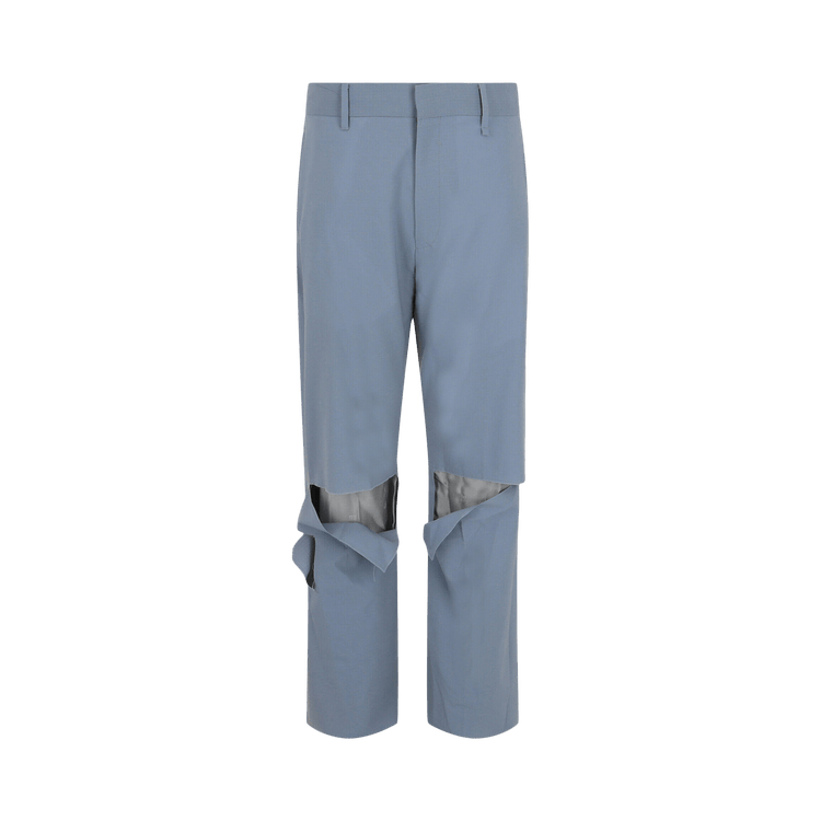 Givenchy Destroyed Straight Fit Pants "Pearl Grey"
