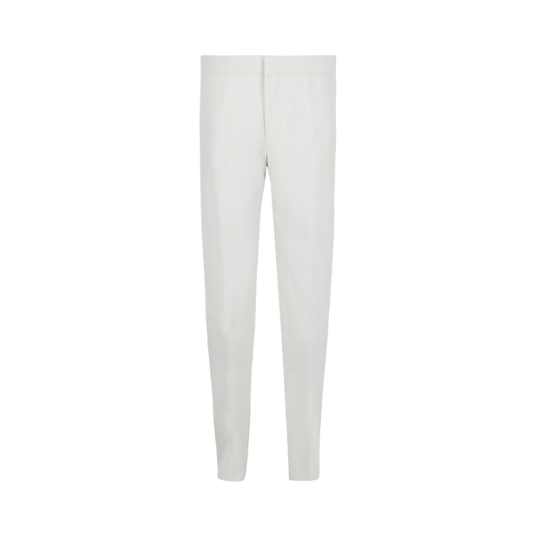 Givenchy Straight Leg Wool Trousers "White"