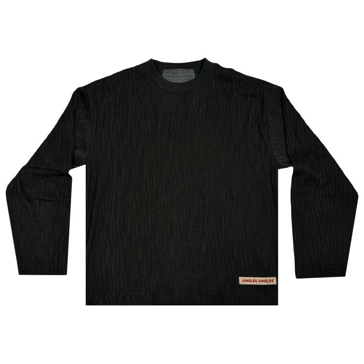 Jungles Wavy Long-Sleeve Tee "Black"