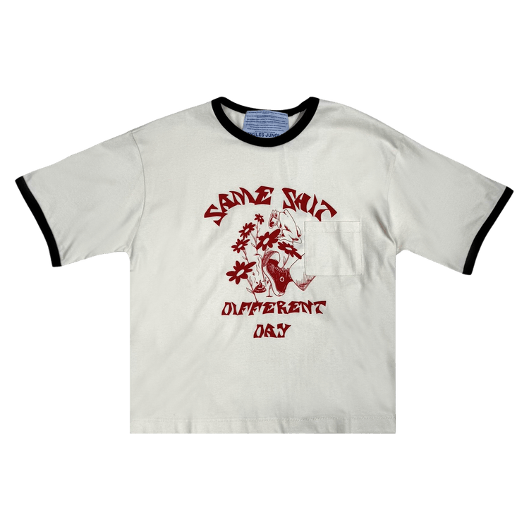 Jungles Same Shit Ringer Tee "Birch"