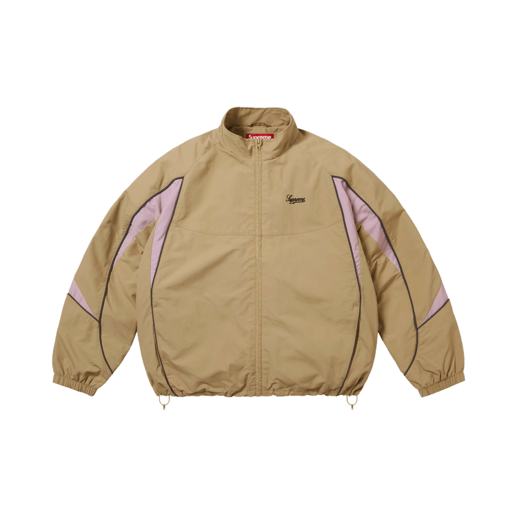 Supreme Contrast Piping Track Jacket "Tan"