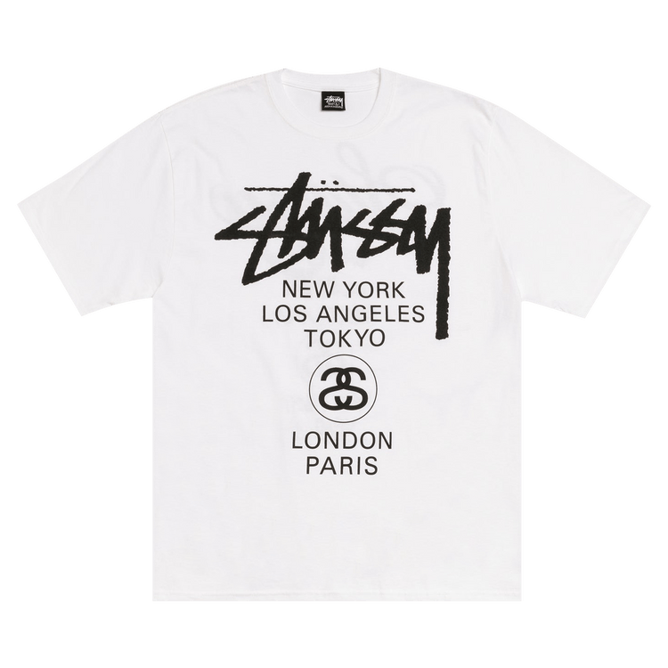 Stussy World Tour Tee "White"