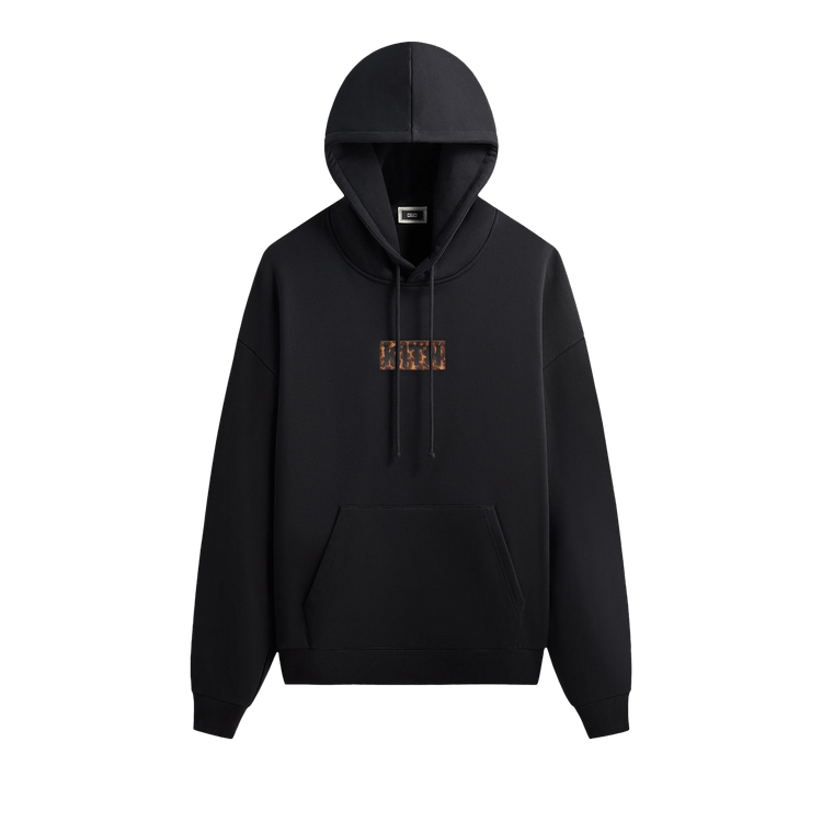 Kith Classic Logo Leopard Applique Nelson Hoodie "Black"