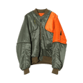 Kapital MA 1 Nylon Sham Bomber Jacket "Khaki"