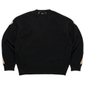 Kapital 5G Wool Bone Crew Sweater "Black"
