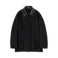 Auralee Cashmere Melton Hand Sewn Blouson Jacket "Black"