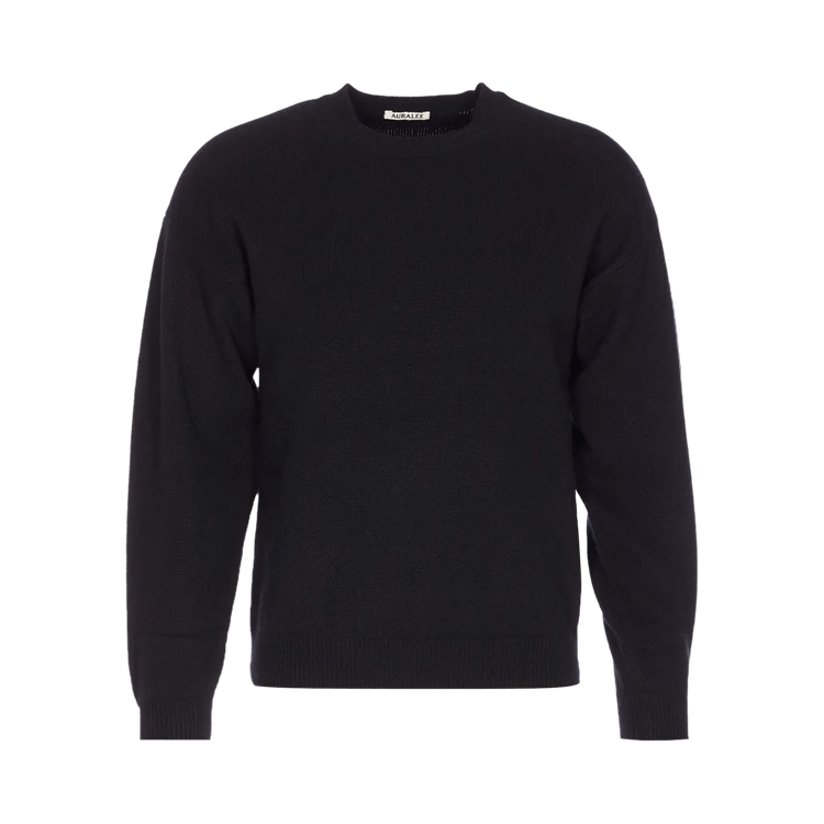 Auralee Baby Cashmere Knitwear Top "Black"