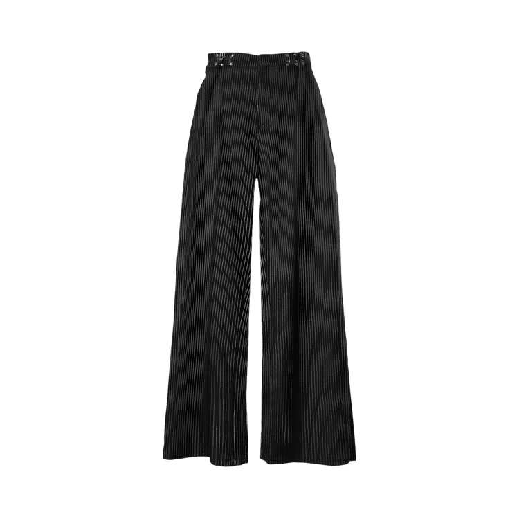 Basketcase Gallery Caldwell Pinstripe Slacks "Black"