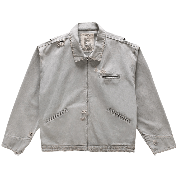 Basketcase Gallery Hench Distressed Work Jacket "Grey"
