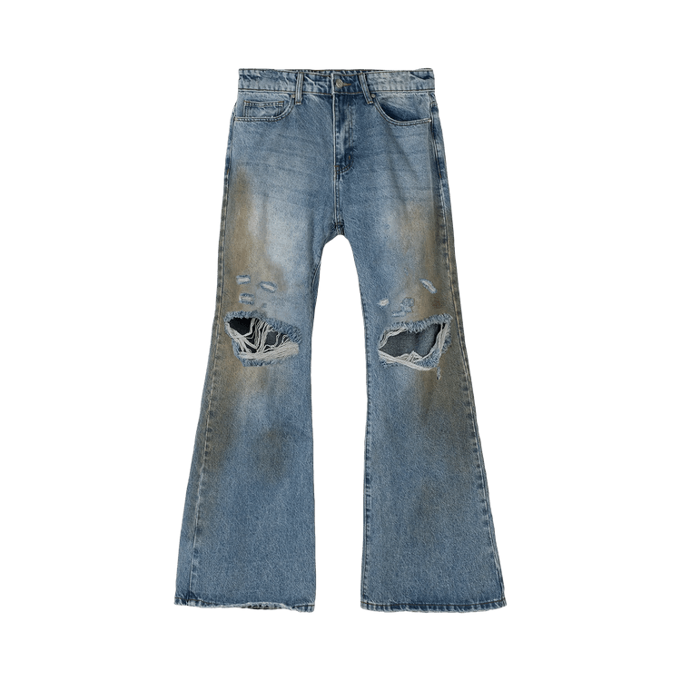 Basketcase Gallery LAX Blow Out Flair Denim "Mud Wash"