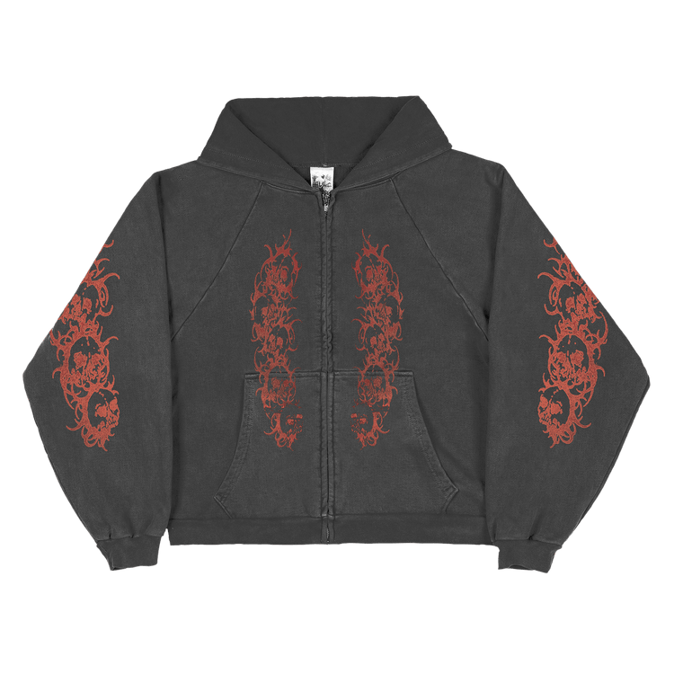 Basketcase Gallery Afflicted Zip Up "Black"