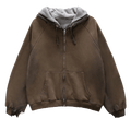 Basketcase Gallery Hench Thermal Lined Hoodie "Brown"