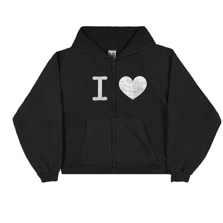 Basketcase Gallery I Heart Zip Up "Black"