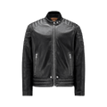 Moncler x Palm Angels Vicsek Leather Down Jacket "Black"