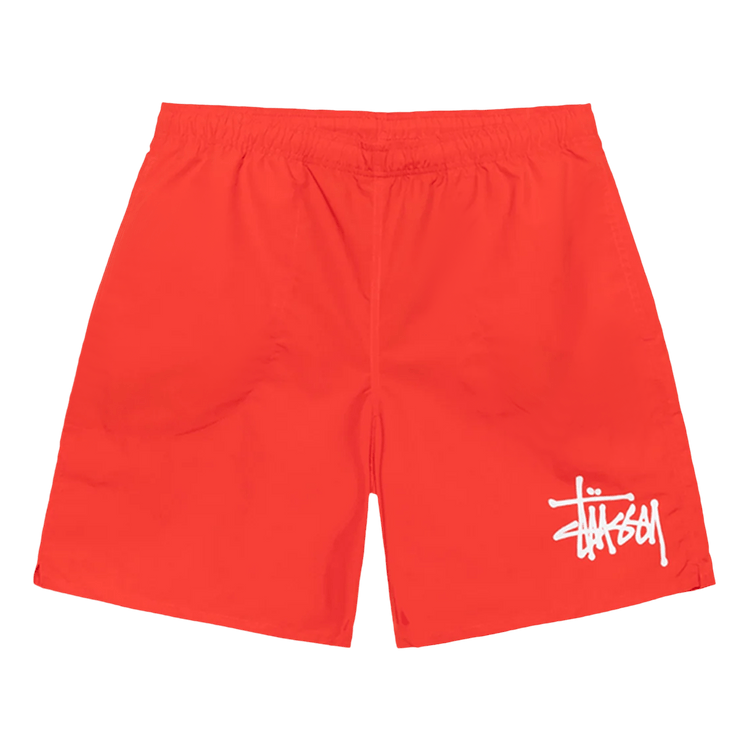 Stussy Big Basic Water Short "Bright Red"