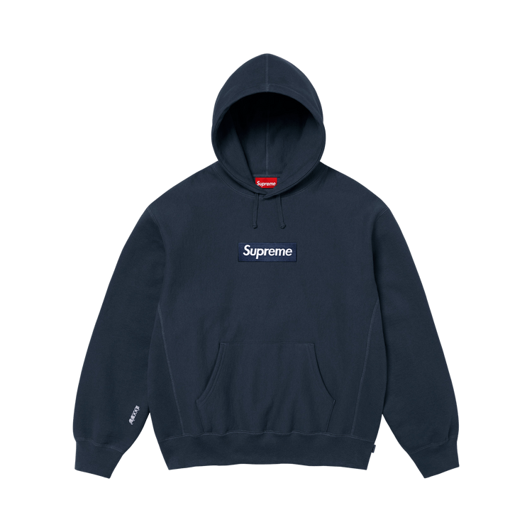 Supreme Box Logo Hooded Sweatshirt "Navy"