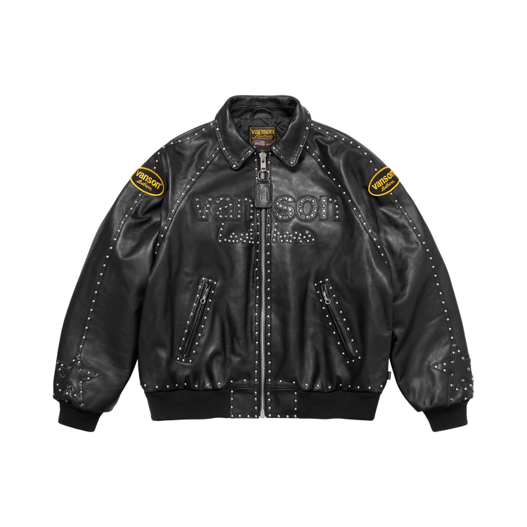 Supreme x Vanson Leathers x B.B. Simon Jacket "Black"