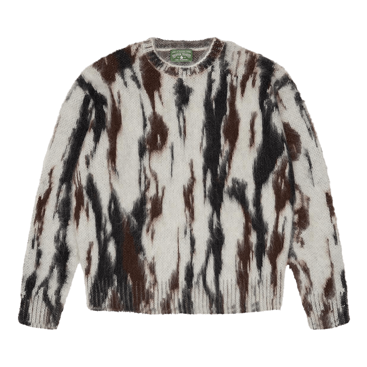 Denim Tears Camo Mohair Crewneck "White"