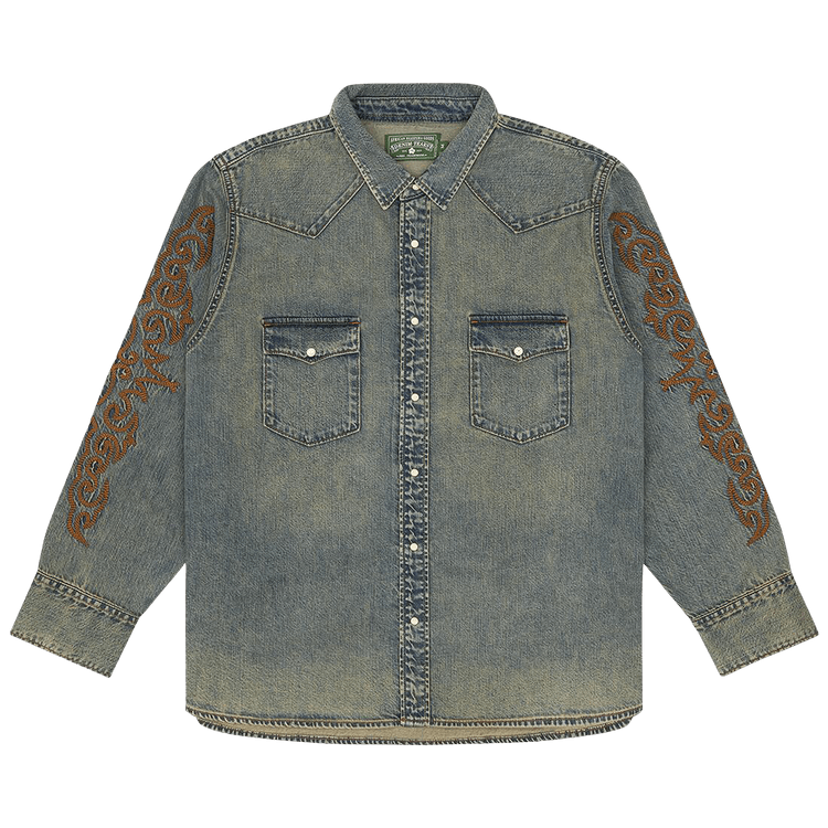 Denim Tears Western Denim Button Up Shirt "Blue"