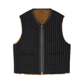Denim Tears Pinstripe Shearling Vest "Multicolor"