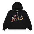 Denim Tears Quarter Zip Pin Hoodie "Black"