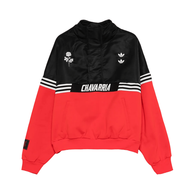 Adidas x Willy Chavarria Gomez Half Zip Coat "Black/Red"